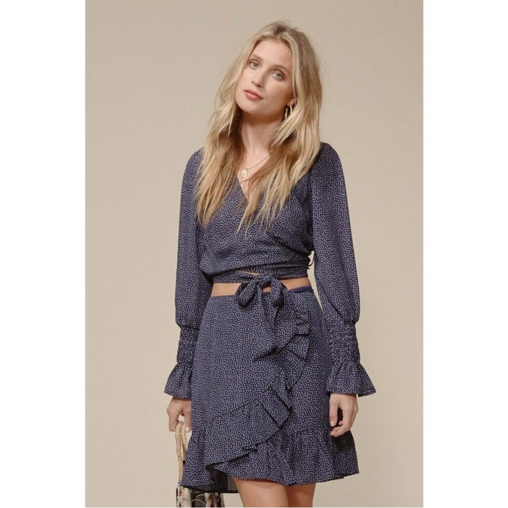 Bella Ruffle Matching Set - Skirt (L) and Top (M) Set BOTH PIECES! Gianni Bini